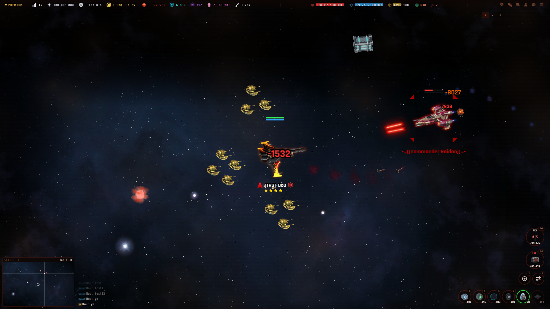Commander battle